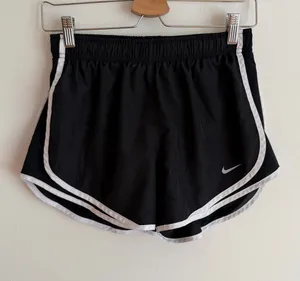 Nike Tempo Dri-FIT Running Shorts Black White Trim Brief Lined Small S thumbnail 1