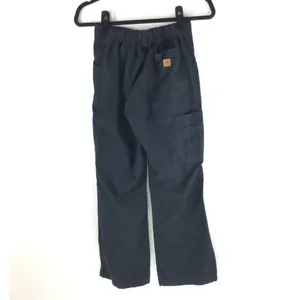 Carhartt Women's Black Drawstring Waist Mid Rise Wide Leg Scrub Work Pants XS thumbnail 2