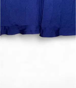 NWOT Express Cobalt Blue Ruched V-Neck Fit & Flare Dress Women’s Large Stretch Knit thumbnail 5