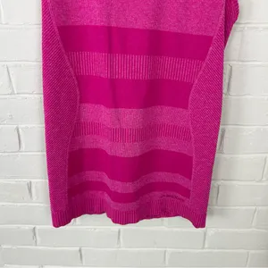Brooks Running Pink Striped Tank Top Size S thumbnail 4