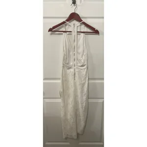 Lulus Romantic Message White Lace Midi Dress XS Bridal Shower Wedding NWT thumbnail 11