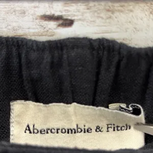 NWT Abercrombie‎ & Fitch Womens M (Long) Pants Black Wide Leg Linen Blend NEW thumbnail 6