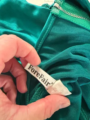 ForeFair NWOT Emerald Green Satin Bustier Corset Top – Women’s Size XS thumbnail 4