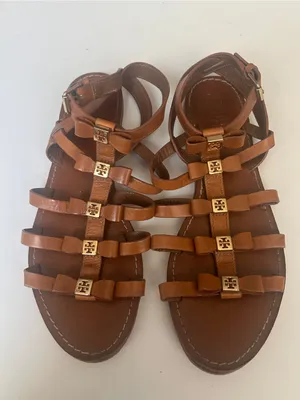 Tory Burch Kira Sandals Womens Size 7 M Leather Buckle Strappy Shoes thumbnail 1