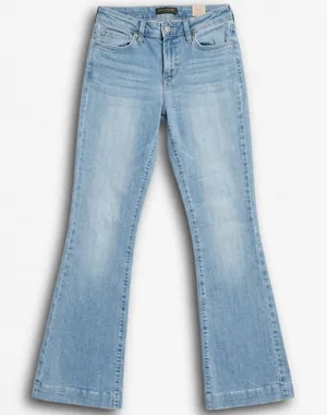 Banana Republic Wide Leg Jeans Light‎ Wash High Rise Size 27 4 Blue Denim thumbnail 1