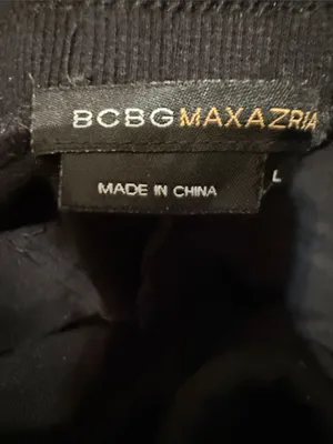 BCBG‎ MaxAzria Vintage Y2K Black Bling Flare Leg Sweatpants Size Large Low Rise thumbnail 2