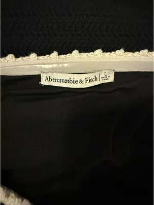 Abercrombie black crochet tube top thumbnail 3