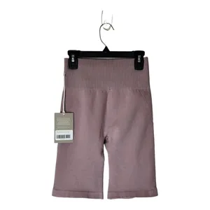 Everlane Purple Lilac Seamless High Rise‎ Knit Ribbed Bike Shorts Size XS/S NWT thumbnail 4