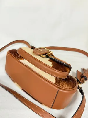 coach Ashton Mini Shoulder Bag In Haircalf With Cow Print cdx79 thumbnail 7