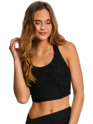 Free People Movement Beyond Crop Sports Bra Black Size Small Yoga Barre thumbnail 2
