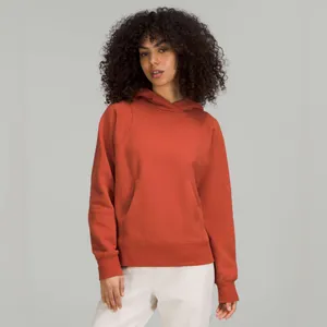 LULULEMON Loungeful Hoodie Sweatshirt Pullover Fleece in Red Rock Size 6 thumbnail 2
