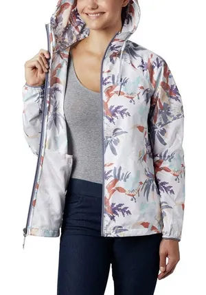 Columbia Womens size Large Side Hill Magnolia Floral Printed Windbreaker Jacket thumbnail 1