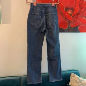 Gap High Rise Barrel Jeans Womens 2 26R Blue Baggy Denim Cotton 90s thumbnail 2