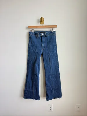 3x1 Denim Nicolette Ultra High Rise Flare Jeans Clio Size 27 thumbnail 5