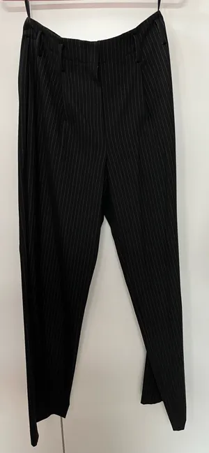 Antonio Melani Black Pinstripe Pants size 8 thumbnail 1