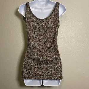 Buckle Y2K Cheetah Print Tank Medium 2000s Bratz Summer‎ Casual Versatile Funky thumbnail 2