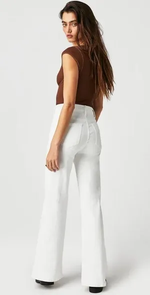 MOTHER The Hustler Roller Skimp White Jeans, Size 27 New w/Tag SOLD OUT thumbnail 4