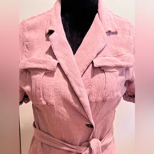 ZARA Free People‎ Clementine Endless Summer Textured Wrap Mini Dress Purple Ash Small thumbnail 5