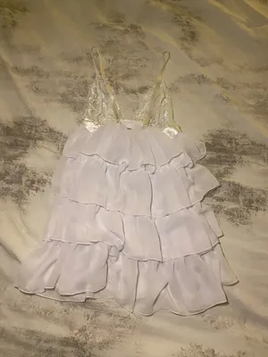 Dreamgirl Bridal Bliss Chiffon Tiered Babydoll Chemise thumbnail 5