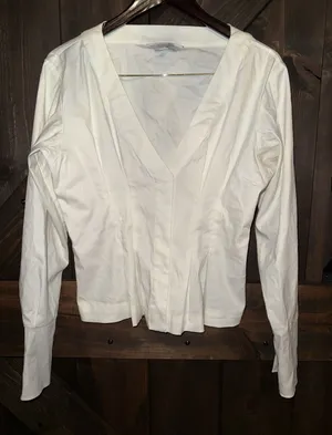 &‎ Other Stories Los Angeles Atelier White Blouse Shirt Top Button Size 10 thumbnail 1