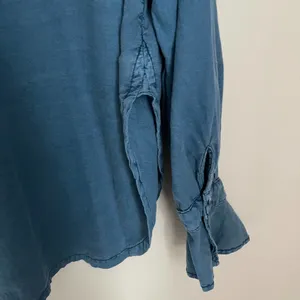 Free People Amber Chambray Ruffle Blouse (Size S) thumbnail 8