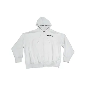 Playboy X Pacsun Camper Oversized Hoodie Full Zip Jacket White Flower Medium thumbnail 4