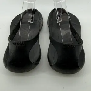 Crocs Sexi Flip Sandal Slip On Black Women 7 Slingback Thong Casual Barefoot thumbnail 4