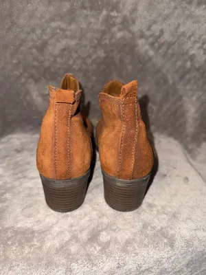 Sonoma Goods for Life Brown Suede Cutout Ankle Boots thumbnail 3