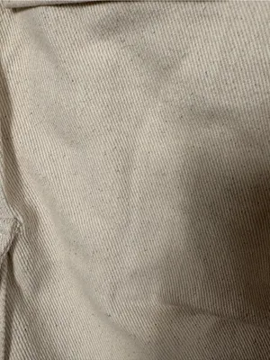 White Fox Off White Cream Textured Cargo Utility Pants Medium Rolled Cuffs Basic thumbnail 3