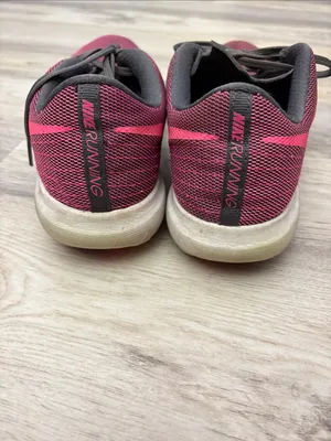Nike Pink & Gray Women's Fitsole Running Shoes Size 8 thumbnail 2