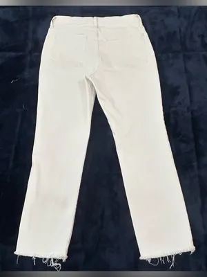 Madewell The Perfect Vintage Jean White High Rise Straight Leg Jeans Women’s 28 thumbnail 11