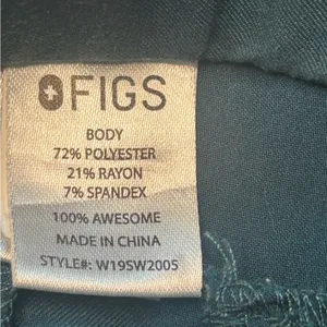 FIGS Women OTG On-The-Go Tailored Straight-Leg Trousers. Muted teal W195W2005 S thumbnail 7