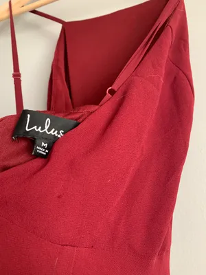 Burgundy / Maroon Maxi Formal Dress thumbnail 5