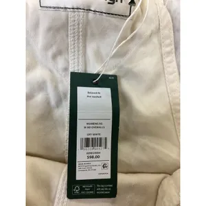 Alpine Design Womens XS Off White Relaxed Fit Cotton Overalls ADW24904 NWT‎ thumbnail 5