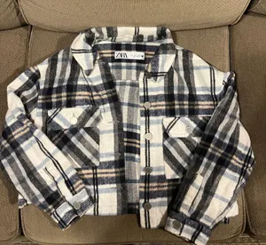 ZARA plaid shacket thumbnail 1