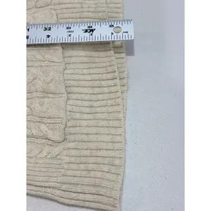 Fisherman Cable Knit Wool Cashmere Long Cardigan Cream Duluth Trading Co L thumbnail 9