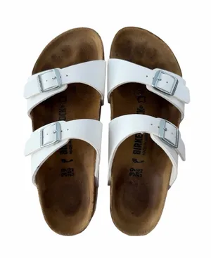 Birkenstock White Double-Strap Women's Sandals thumbnail 1