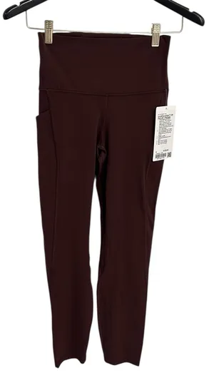 Lululemon Align High Rise leggings with pockets 25” size 6 Lava Cake NWT thumbnail 1