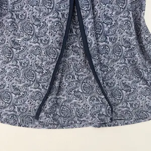 Scratch Seventy Sleeveless Collared Golf Tennis Polo Dress Blue Paisley Size M thumbnail 6