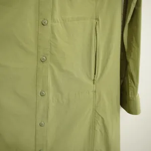 Duluth Trading Co Shirt Dress Womens Small Green Long‎ Sleeve Hiking Outdoors thumbnail 6