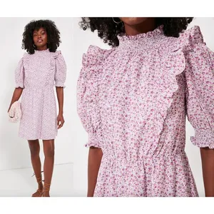 Tuckernuck | Hyacinth House | Purple Floral Periwinkle Mini Dress | Sz XS thumbnail 2