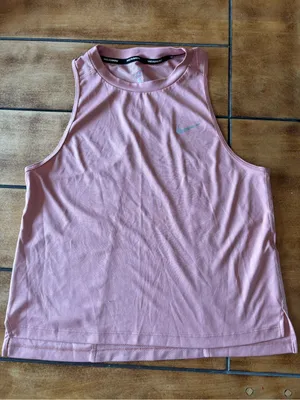 Nike Women’s Rose Pink Athletic Tank with Swoosh thumbnail 1