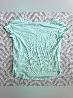 ABERCROMBIE & FITCH Mint Green Short Sleeve Shirt Large thumbnail 2