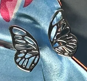 Butterfly Wings Scarf Ring thumbnail 1
