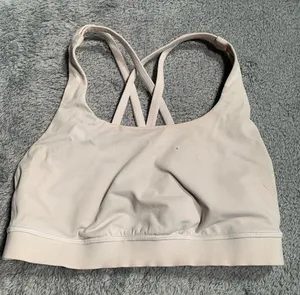 Lululemon white Sports Bra 6 thumbnail 1