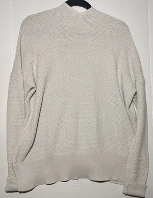 Gap Open Stitch Cardigan Size M Beige Knit Sweater thumbnail 4
