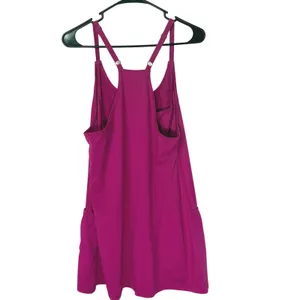 NWT Athletic Tennis Dress Sleeveless Pocket Mini Sundress Magenta Small thumbnail 7