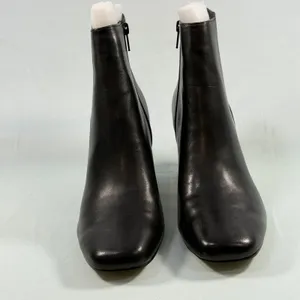 Bella Vita Size-12M Womens Wilma Square Toe Ankle Boot‎ - Black Leather thumbnail 3