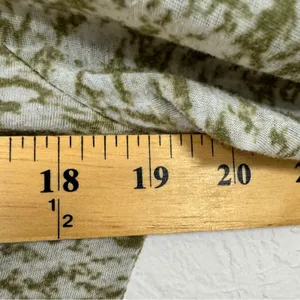Vintage Awake Inc Green Burn Out Long Sleeve Tee Shirt Womens XL Casual V Neck thumbnail 8