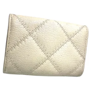 Tory Burch Willa quilted leather card case cream wallet luxury designer thumbnail 2